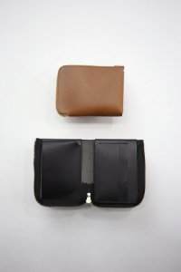 ViN - Zip Mini wallet（Camel,Black）