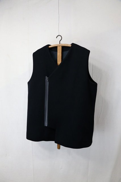 semoh セモー｜Melton Wool Vest (Mens) Black｜通販 - ソコノワ