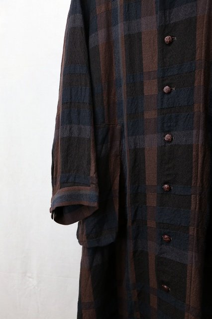 SALE】Vlas Blomme｜Forest Berry Checkコートワンピース（Brown）｜通販 - ソコノワ