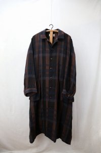 Vlas Blomme - Forest Berry Check コートワンピース（Ladies）