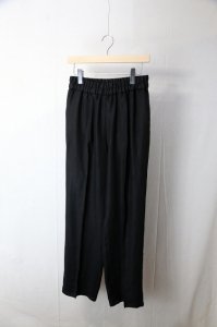 semoh - Linen Crease Easy Pants（Black）
