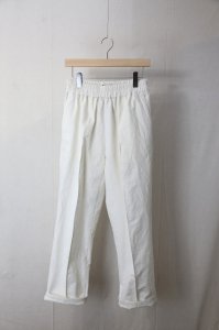 semoh - Antique Linen Crease Easy Pants（White）