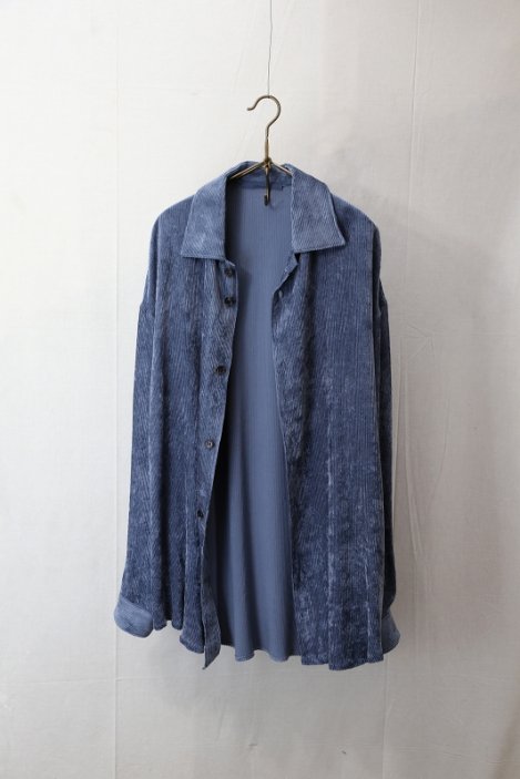 semoh（セモー）｜Rayon Corduroy Shirt Jacket（Blue）｜通販 - ソコノワ
