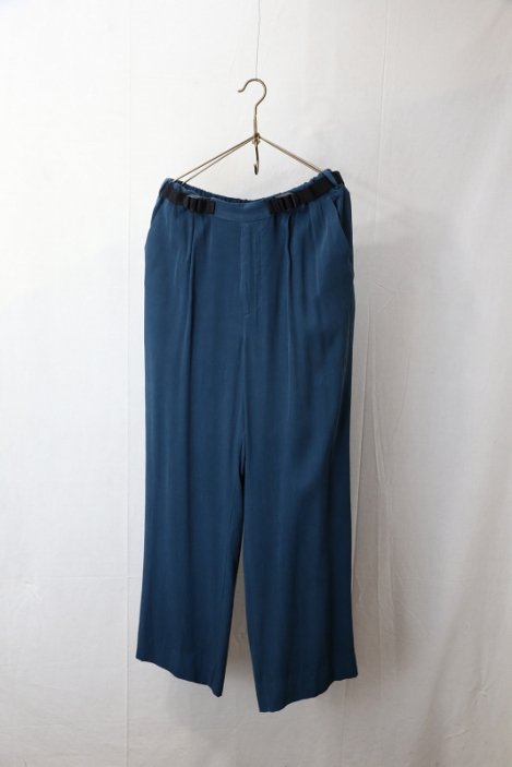 semoh（セモー）｜Cupro Rayon Belted Trousers（Iris）｜通販 - ソコノワ