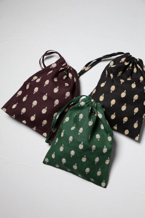 R&D.M.Co-（オールドマンズテーラー）｜ARTICHOKE DRAWSTRING BAG - S