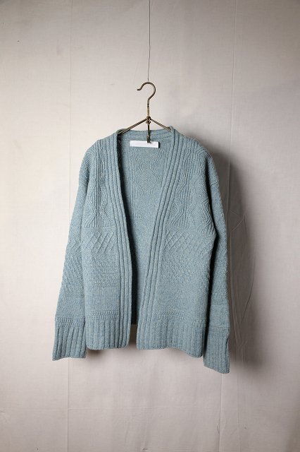 ASEEDONCLOUD（アシードンクラウド）｜Cable cardigan（Light blue