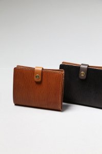 Brown Brown - Compact wallet（Yellow,Black）