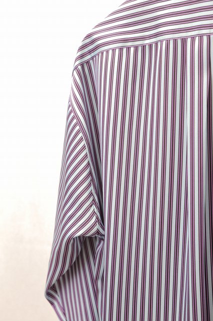 短納期対応 【semoh】Printed Stripe Shirt ストライプシャツ - トップス