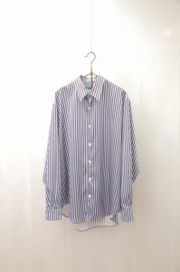 <img class='new_mark_img1' src='https://img.shop-pro.jp/img/new/icons8.gif' style='border:none;display:inline;margin:0px;padding:0px;width:auto;' />semoh - Printed Stripe Shirt（Blue）
