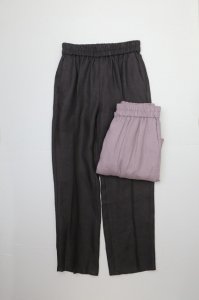 semoh - Linen Pin Tuck Easy Trousers（Grey,Black）
