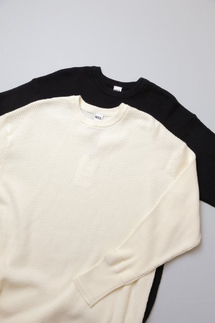 M53.（エムゴーサン）｜NEW THERMAL KNIT（White,Black）｜通販