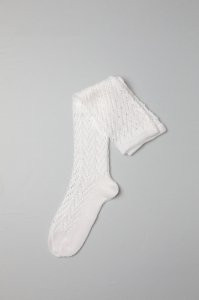 DOMINGO SOCKS - Cotton high socks（Beige）ladies