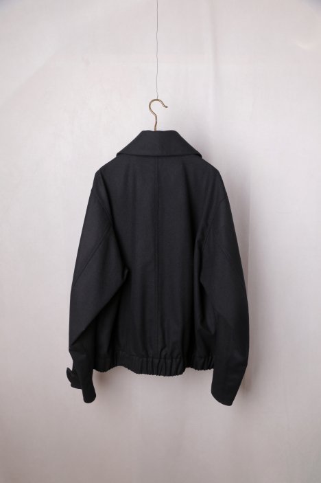 semoh（セモー）｜Flannel Wide Coller Jacket（Black）mens｜通販