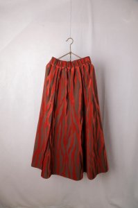 semoh - Velvet swithing Skirt （Brown）