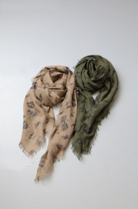 R&D.M.Co- - WHERE IS MY DOG? GAUZE SHAWL2colors