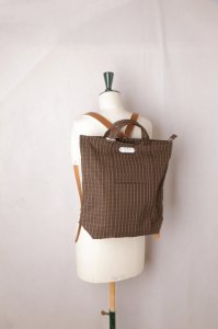 R&D.M.Co- - ROBINSON'S CHECK DAY BAG - POUCH付き（Dark Brown）