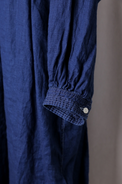 ŠP正規取扱店 エシュペー公式通販 ŠP/エシュペー/INDIGO LINEN / WIDE GATHER ONEPIECE  lien（リアン）｜岩手県宮古市からおしゃれを楽しめる服をお届け