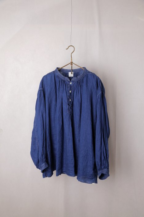 SP（エシュペー）｜INDIGO LINEN BLOUSE（Blue）｜通販 - ソコノワ