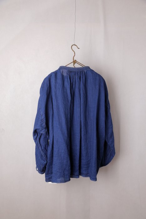 SP（エシュペー）｜INDIGO LINEN BLOUSE（Blue）｜通販 - ソコノワ