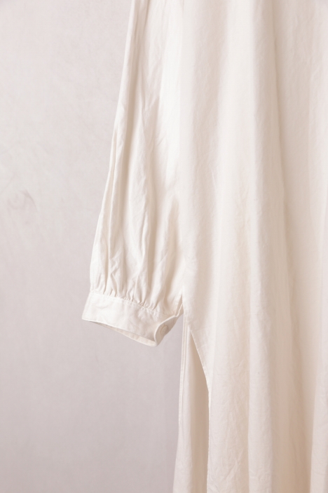 SP（エシュペー）｜ORGANIC COTTON OXFORD / BAND COLLAR LONG