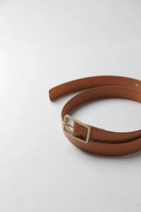 ViN9holes BeltNaturalBrass