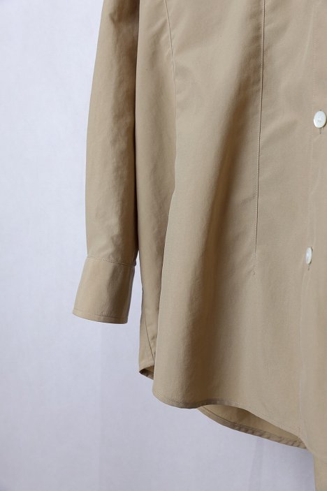 semoh（セモー）｜Nylon Waist Tuck Shirt（Beige）｜通販
