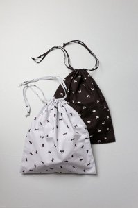 R&D.M.Co-COTTON TYPEWRITER DRAWSTRING BAG2colorL