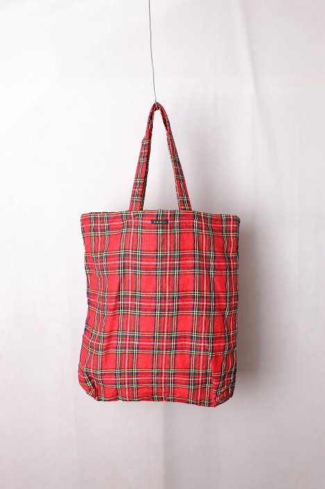 R&D.M.Co-（オールドマンズテーラー）｜TARTAN CHECK TOTE BAG（Royal