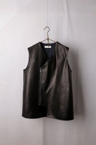 semohLeather VestBlack