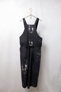 ASEEDONCLOUDSankayo apron dressBlackFog forest denim