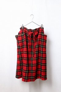 R&D.M.Co- / WOOL TARTAN CHECK STRING SKIRTWallace