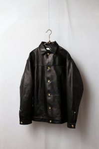 semohHorse Leather JacketBlack