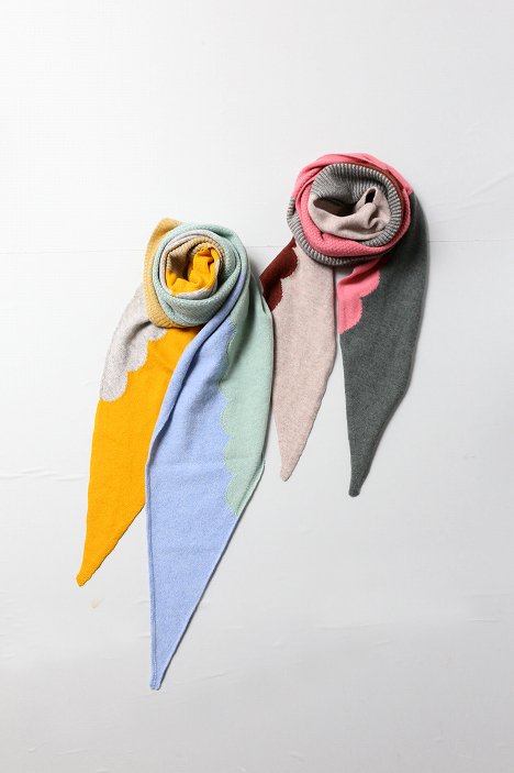 HIKARU NOGUCHI（ヒカルノグチ）RHOMBUS HAMAGURI SCARF｜通販