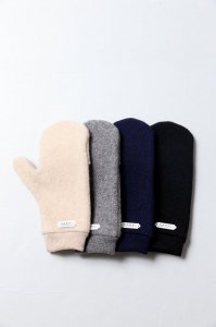 R&D.M.Co-WOOL FELT KNIT MITTON4color