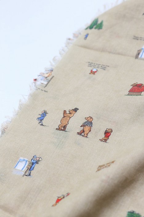 R&D.M.Co-｜BROWN BEARS GAUZE SHAWL（Beige）｜通販 - ソコノワ