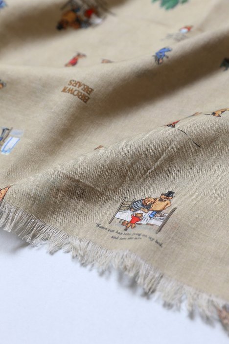 R&D.M.CO/BROWN BEARS GAUZE SHAWL | ALCOT