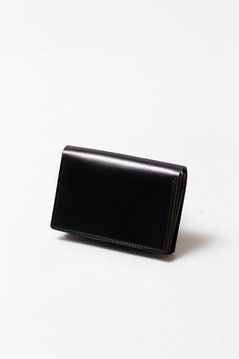 （未使用）forme change purse cordovan スタンプ付 forme フォルメ】Change purse フラットホック Cordovan Black