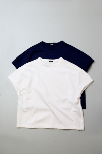 <img class='new_mark_img1' src='https://img.shop-pro.jp/img/new/icons8.gif' style='border:none;display:inline;margin:0px;padding:0px;width:auto;' />R&D.M.Co-COMPACT PIMA HIGH GAUGE DROP T-SHIRT2colorladies
