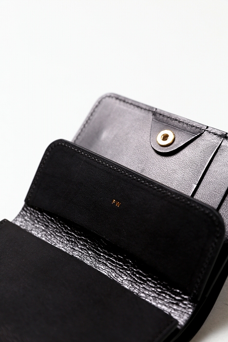 forme Post wallet Cordovan black フォルメ forme / Post wallet Cordovan -BLACK×BLACK – and father