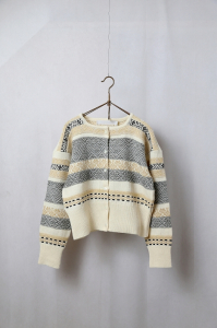 <img class='new_mark_img1' src='https://img.shop-pro.jp/img/new/icons8.gif' style='border:none;display:inline;margin:0px;padding:0px;width:auto;' />ASEEDONCLOUDSeiyakou jacquard cardiganOff whiteladies