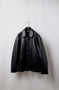 <img class='new_mark_img1' src='https://img.shop-pro.jp/img/new/icons8.gif' style='border:none;display:inline;margin:0px;padding:0px;width:auto;' />AWESOME LEATHER��ZIP SHORT JACKET��Black��mens