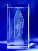 残り1点限り☆》3Dクリスタルガラス 聖母子像