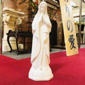 海の星の聖母マリア像(室内用35cm)  白色仕上げ