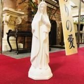 海の星の聖母マリア像(室内用35cm) 白色仕上げ