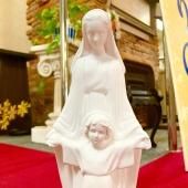 聖母子像(30cm:白色仕上げ)