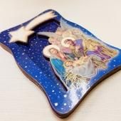木製 聖家族 卓上ご絵