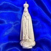 イタリア製ファティマのマリア聖母マリア像一刀彫ハンドメイド(12.5cm)