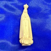 イタリア製ファティマのマリア聖母マリア像一刀彫ハンドメイド(高さ7cm)