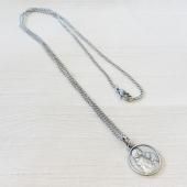 シルバーメダイ付き ネックレス