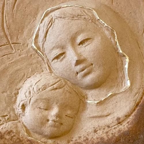 西洋壁彫刻 聖母マリアとキリスト（フィレンツェの聖母子像